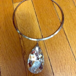 Necklace with a big crystal